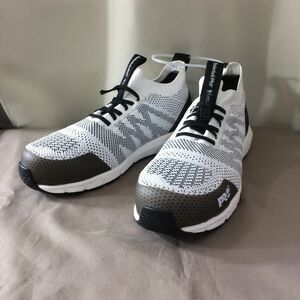 NEW Timberland PRO Radius Knit Composite Toe Women's Work Shoes 5.5 White Black